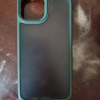 Cover iphone 12 mini verde e trasparente 