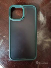Cover iphone 12 mini verde e trasparente 