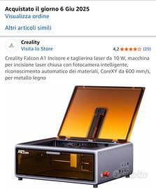 Creality Falcon A1 Incisore laser da 10 W