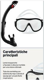 Maschera da Snorkeling con Borsa da Trasporto