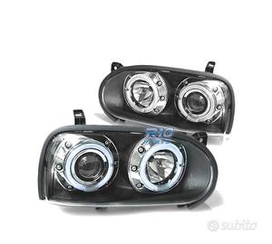 FARI VOLKSWAGEN VW GOLF 3 ANGEL EYES NERI
