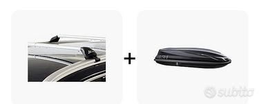 Barre e box tetto auto grigio scuro