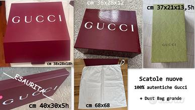 Scatole Gucci medio-grandi x scarpe borse Dust bag