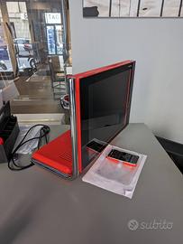 NUOVE Brionvega Alpha TV design rosso/arancione