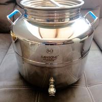 Fusto alimentare in acciaio Sansone 30 Lt.
