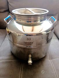 Fusto alimentare in acciaio Sansone 30 Lt.