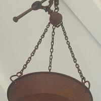 Bilancia a stadera antica, interamente in ferro, c