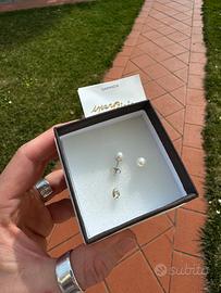 Orecchini perle AKOYA Giapponesi - oro bianco 18kt