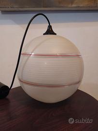 Lampadario vetro sfera 