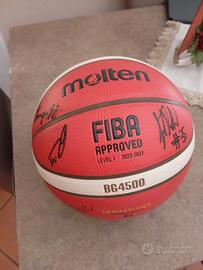 Pallone molten autografo basket napoli