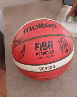 Pallone molten autografo basket napoli