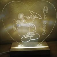 Lampada LED personalizzata idea con nome logo