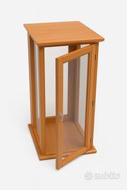 Vetrina in Legno Multiuso 100 cm  Ciliegio, Noce