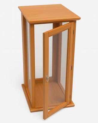 Vetrina in Legno Multiuso 100 cm  Ciliegio, Noce