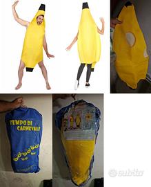 Carnevale Halloween Costume da banana Taglia unica