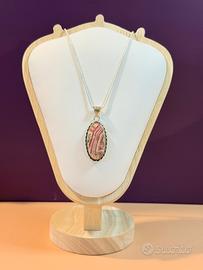 Ciondolo in Rodocrosite naturale