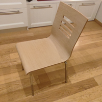 Tavolo rovere + 6 sedie legno acciaio