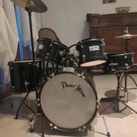 Batteria acustica completa Dare Stone nera