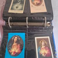 Collezione di Santini su album fotografico 142