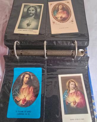 Collezione di Santini su album fotografico 142