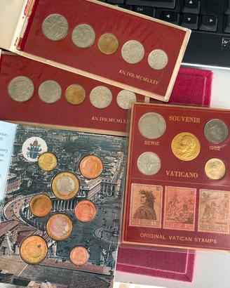 Vaticano monete in blister e folder
