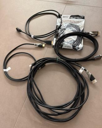 Lotto 5 cavi HDMI