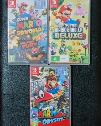 Lotto Super Mario Nintendo Switch 1 e 2