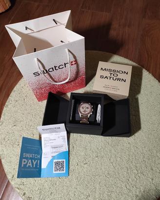 Swatch x omega mission to saturn full set nuovo