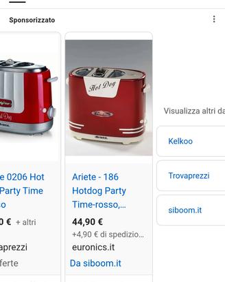 hot dog Ariete vintage 