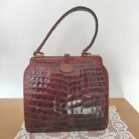 Borsetta coccodrillo 1950 elegante ben conservata