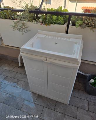 Mobile lavatoio INBAGNO salvaspazio 64x45