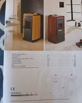 Stufa a pellet IDRO GENIUS 22