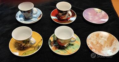 set caffè vintage Gauguin - Porcellane Macronite