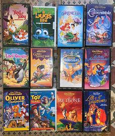 12 cassette VHS originali Disney
