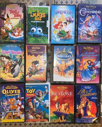 12 cassette VHS originali Disney