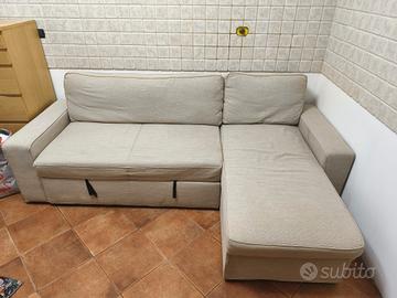 Divano letto Ikea con penisola e contenitore