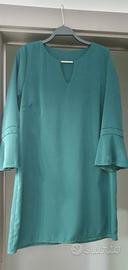 Abito in raso verdone