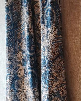 Vestito lungo blu fantasia – taglia unica