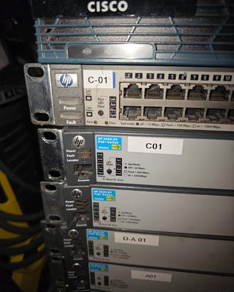 switch professionali Aruba HP Cisco