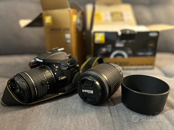 Nikon D5300 + 2 obiettivi – Pari al nuovo