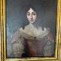 Quadro di donna dipinto ad olio su tela