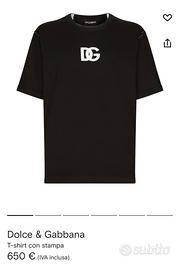 T shirt dolce & gabbana taglia 48
