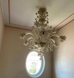 Lampadario di vetro di Murano