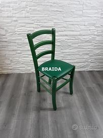 Sedia ristorante anilina sedile rivestito