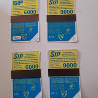 n 4 schede sip sida nuove 