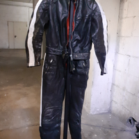 Tuta pelle vintage moto