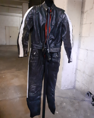 Tuta pelle vintage moto