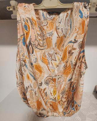 top colorato corto donna S 