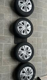 4 RUOTE COMPLETE NUOVE  165/70 R14 ORIGINALI WV