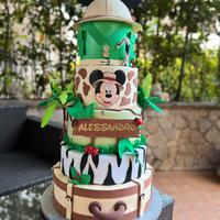 Torta scenografica Topolino Safari Luxury 95